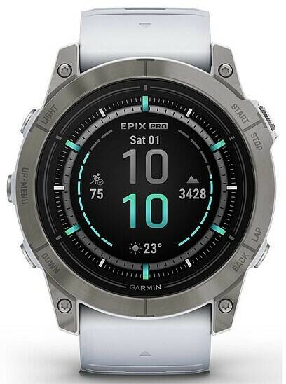 Garmin Epix™ Pro Gen 2 Garmin Epix™ Pro Gen 2Sapphire 51mm Steinweiss/Titanium Titan + Silikon-Armband